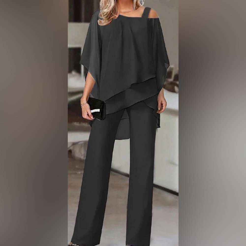 Harper & Lane NWOT Chic Black Women's Wide Leg Jumpsuit